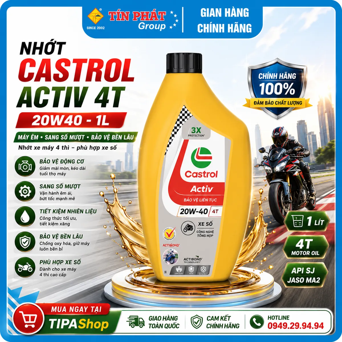Nhớt ACCESS 1000 20W50 1lít 